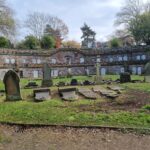 A wide angle picture of the Birmingham Catacombs